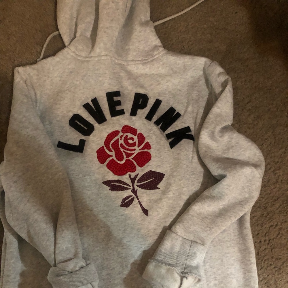 New Bling Pink full Zip hoodie